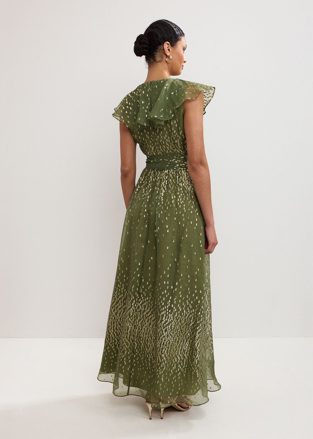 Astrid Frill Dress - Green