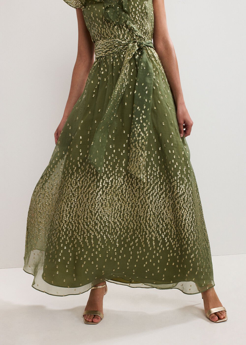 Astrid Frill Dress - Green