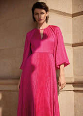 Faye Textured Dress - Pink