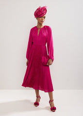 Faye Textured Dress - Pink