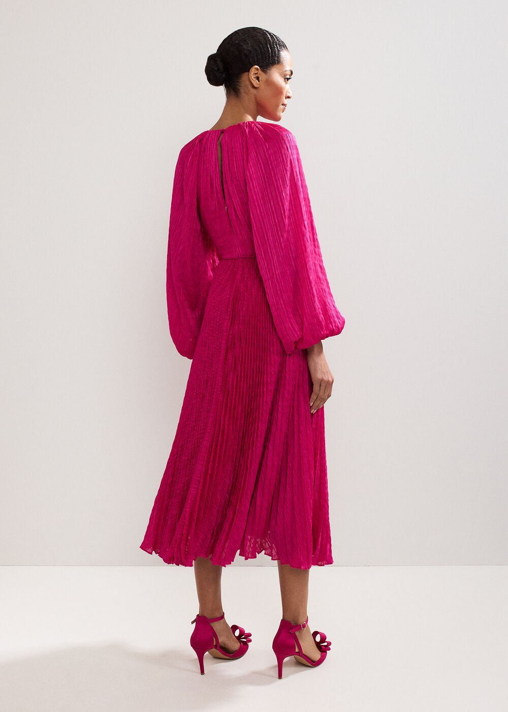 Faye Textured Dress - Pink