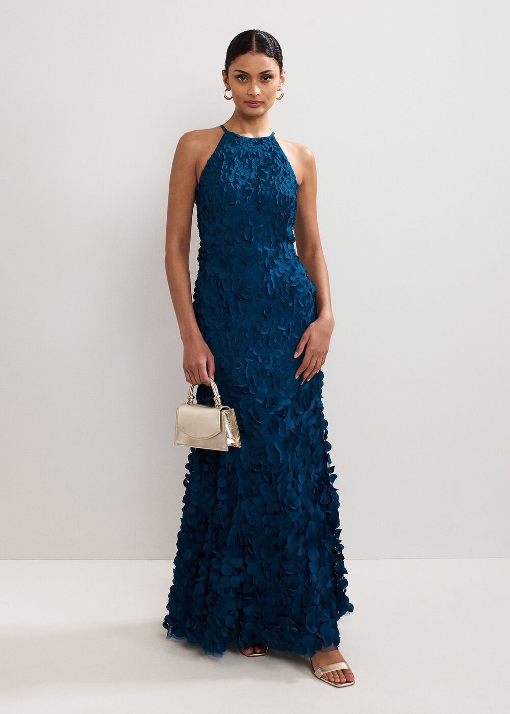 Charlene Teal Dress - Teal