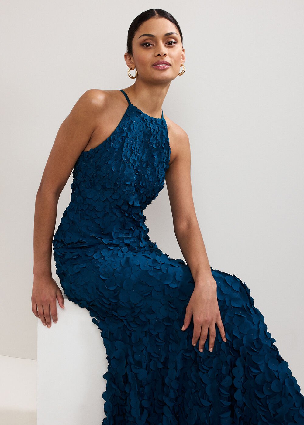 Charlene Teal Dress - Teal
