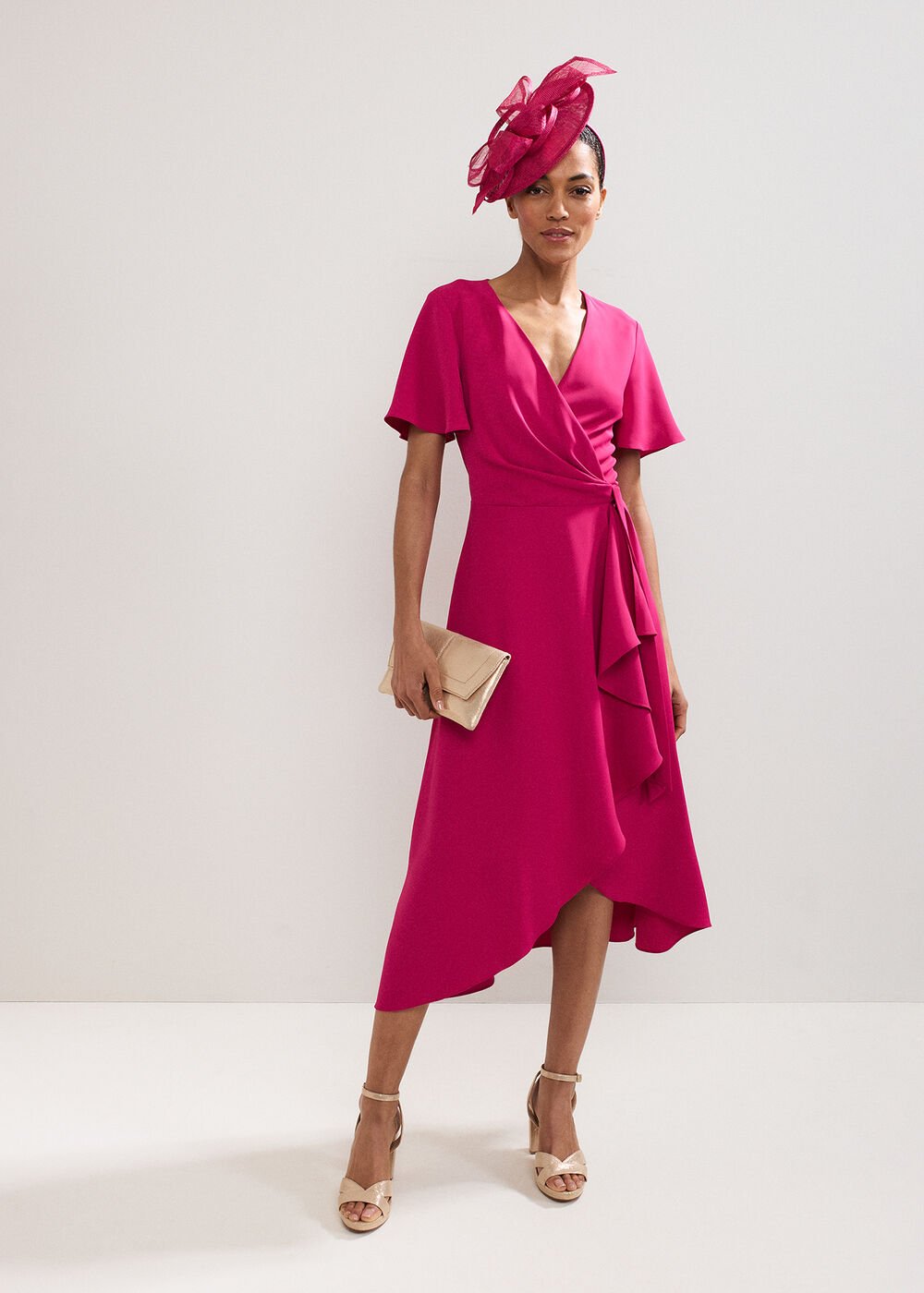 Julissa Wrap Dress - Pink