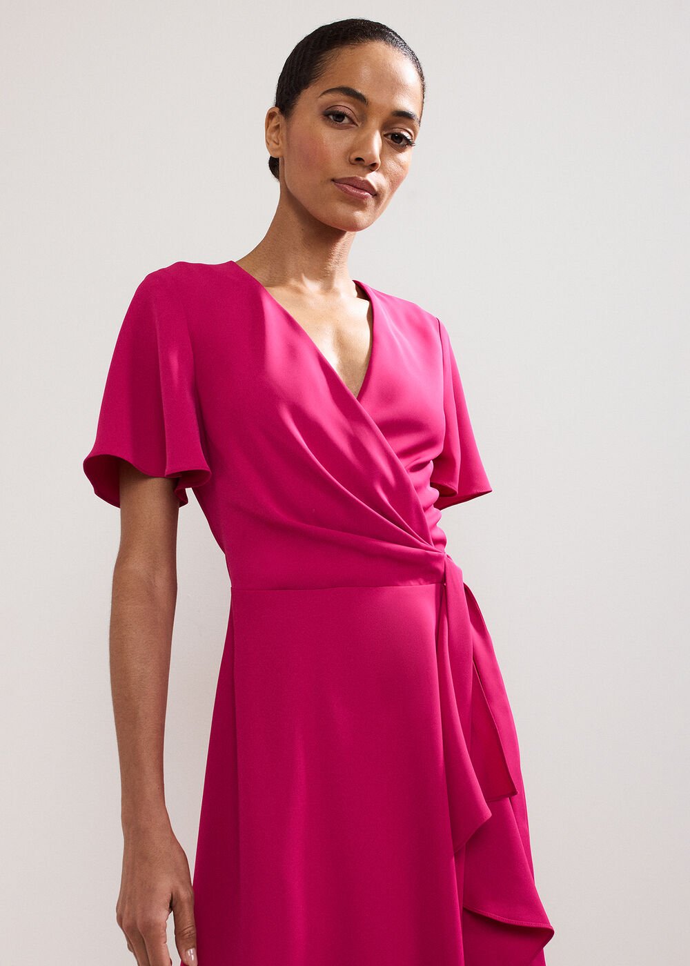 Julissa Wrap Dress - Pink