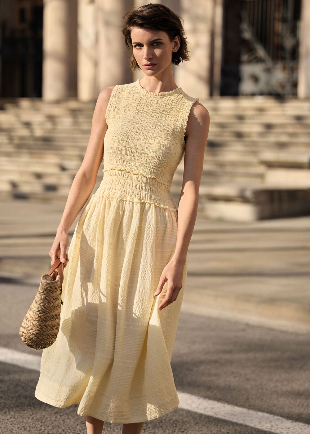 Cady Buttermilk dress - Yellow