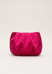Satin Cloud Clutch - Pink