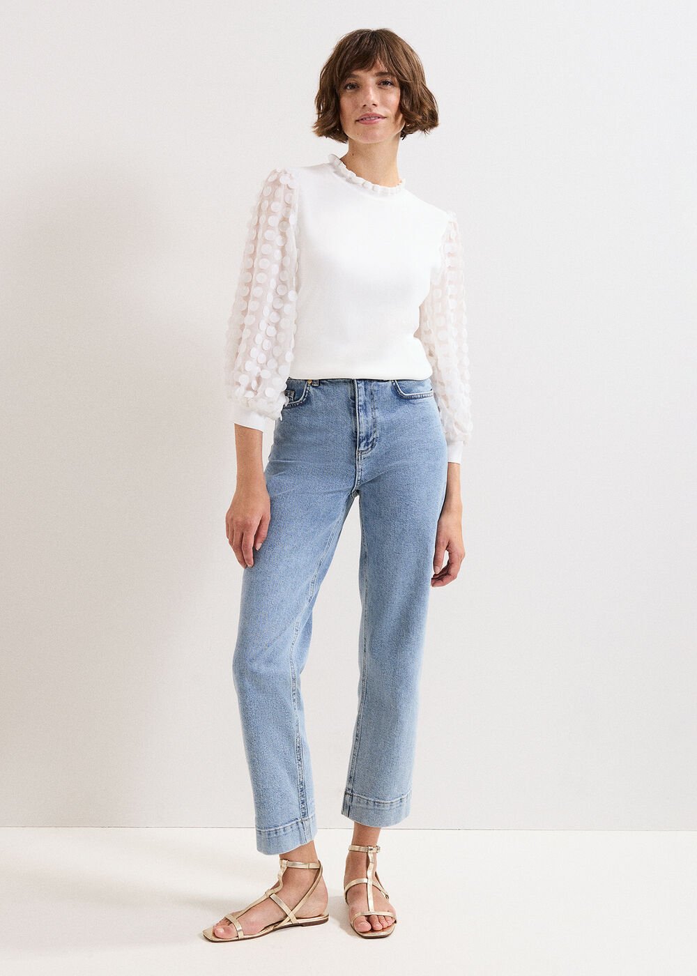 Shelly Detail Jumper - Ivory