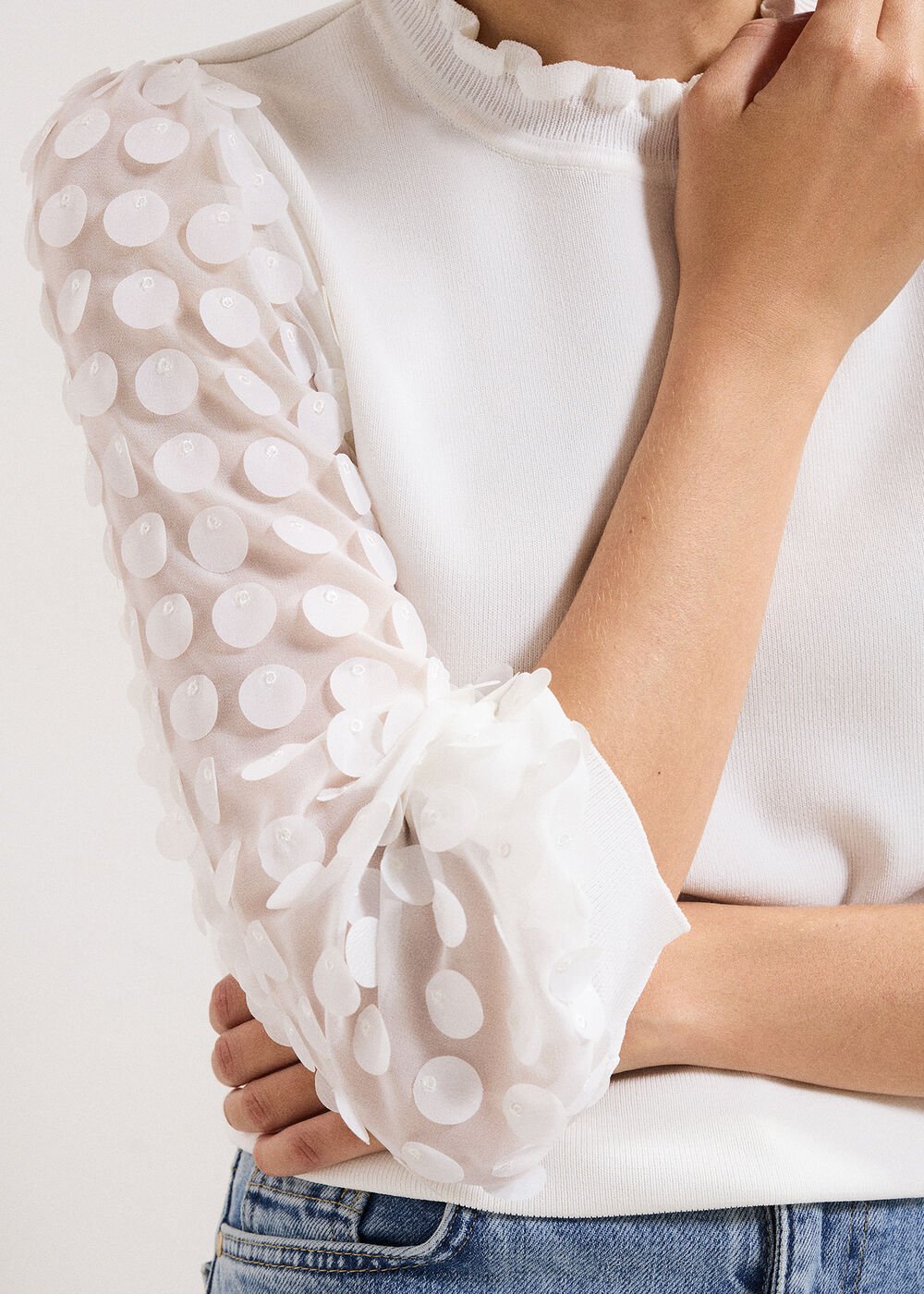 Shelly Detail Jumper - Ivory