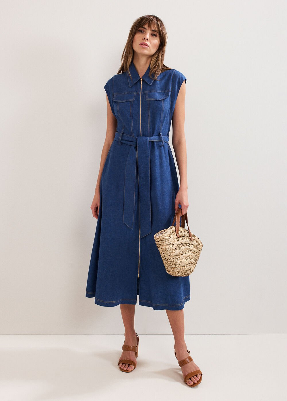 Luiza Denim Dress - Denim