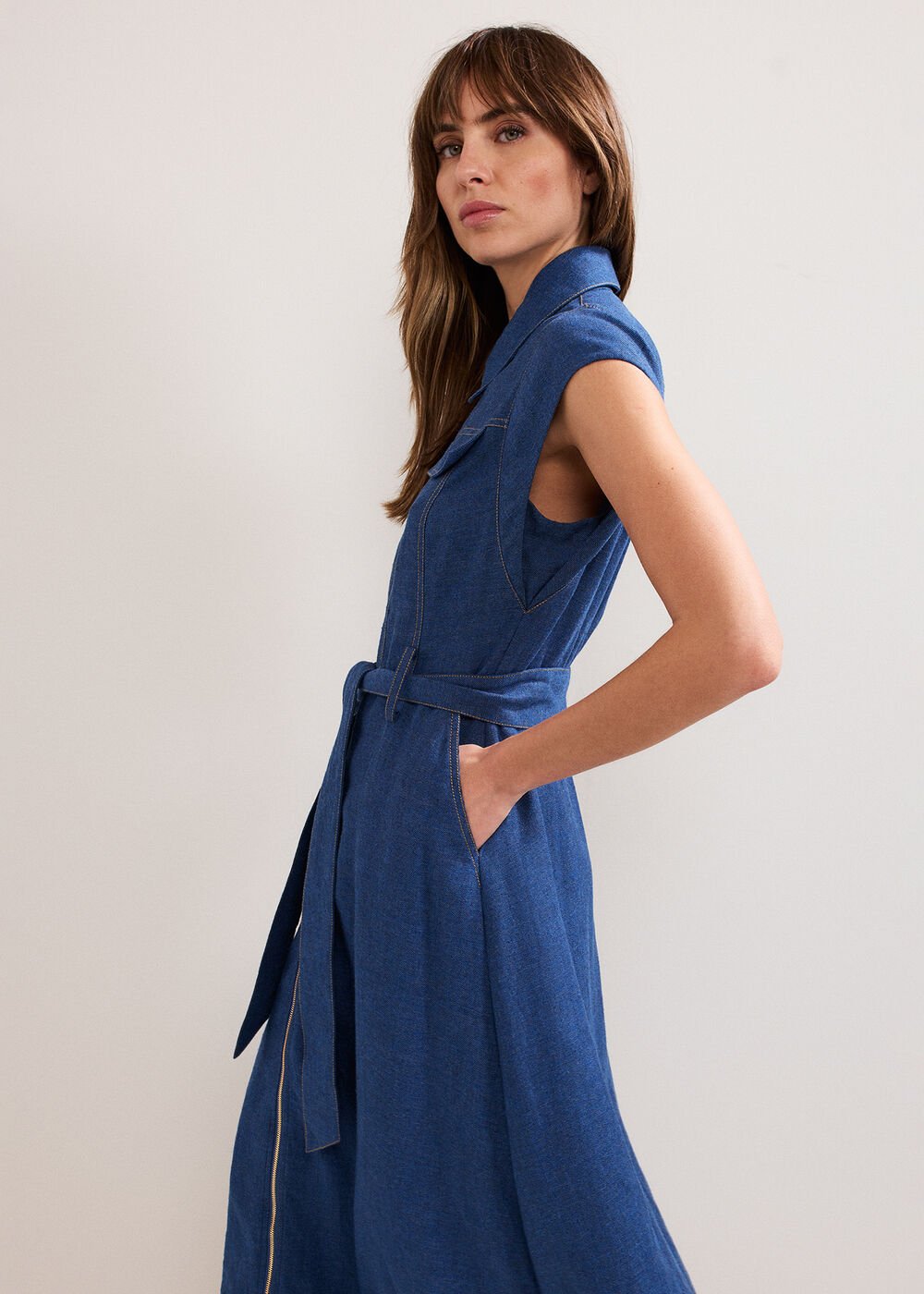 Luiza Denim Dress - Denim