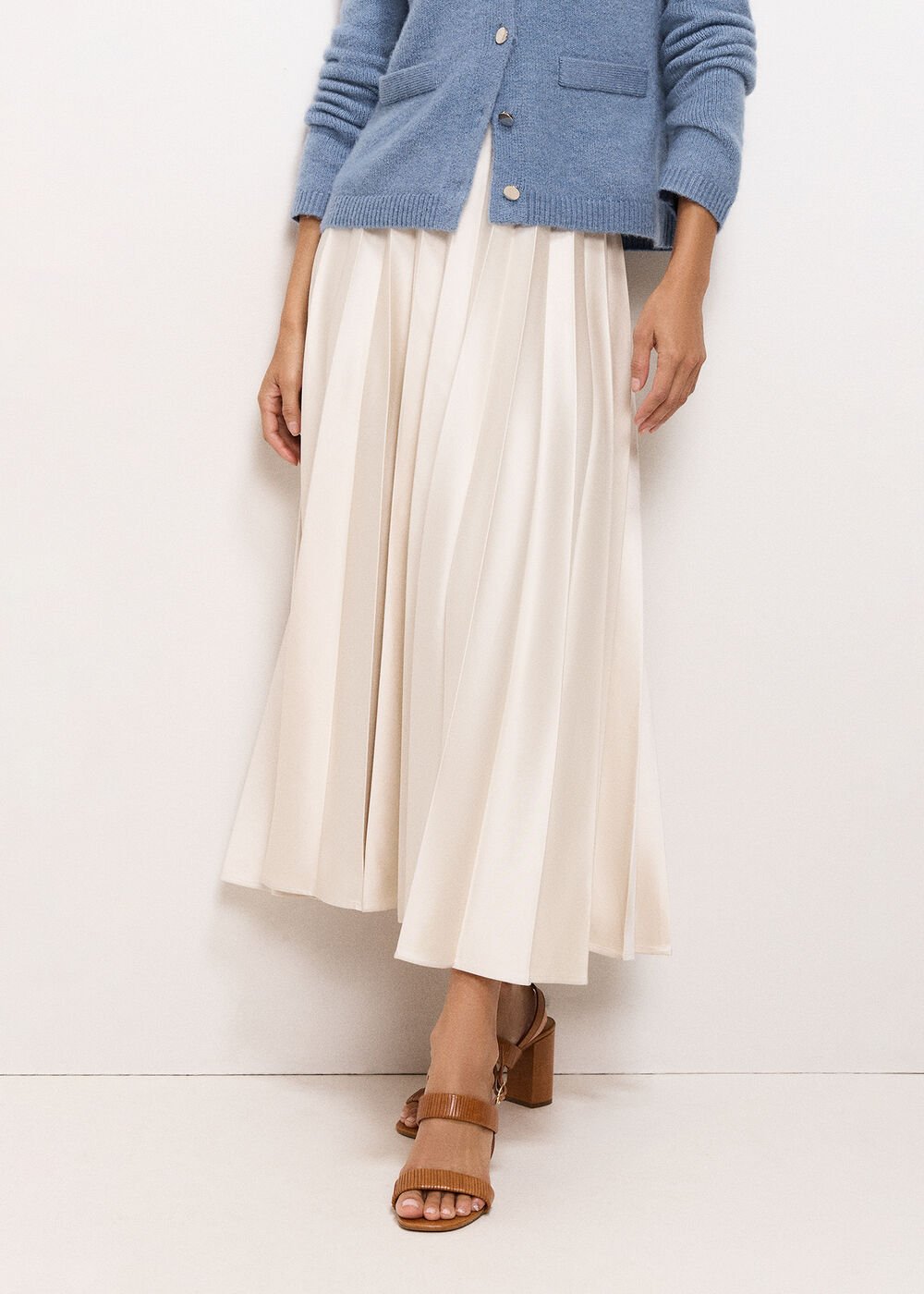 Sybilla Midi Skirt - Neutral