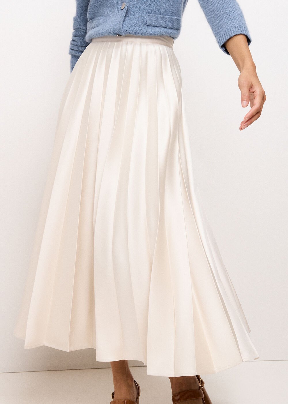 Sybilla Midi Skirt - Neutral