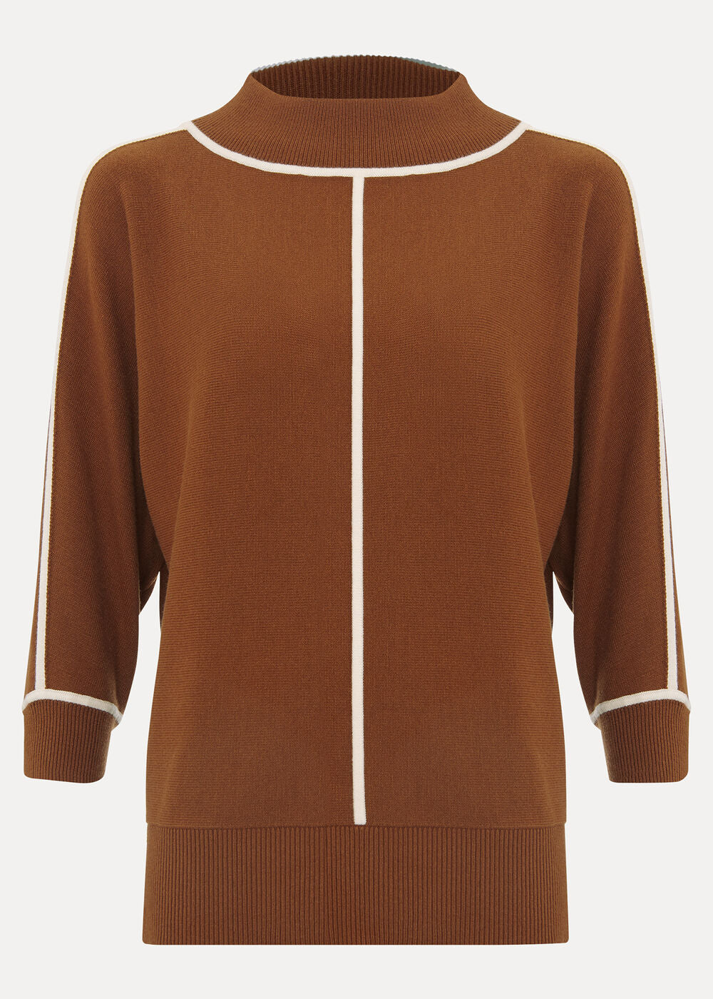 Hallie Tipped Jumper - Brown