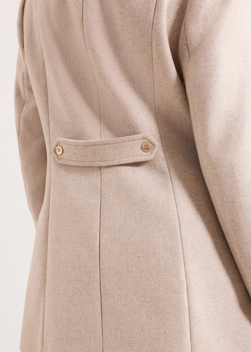 Aurelie Wool Peacoat - Neutral