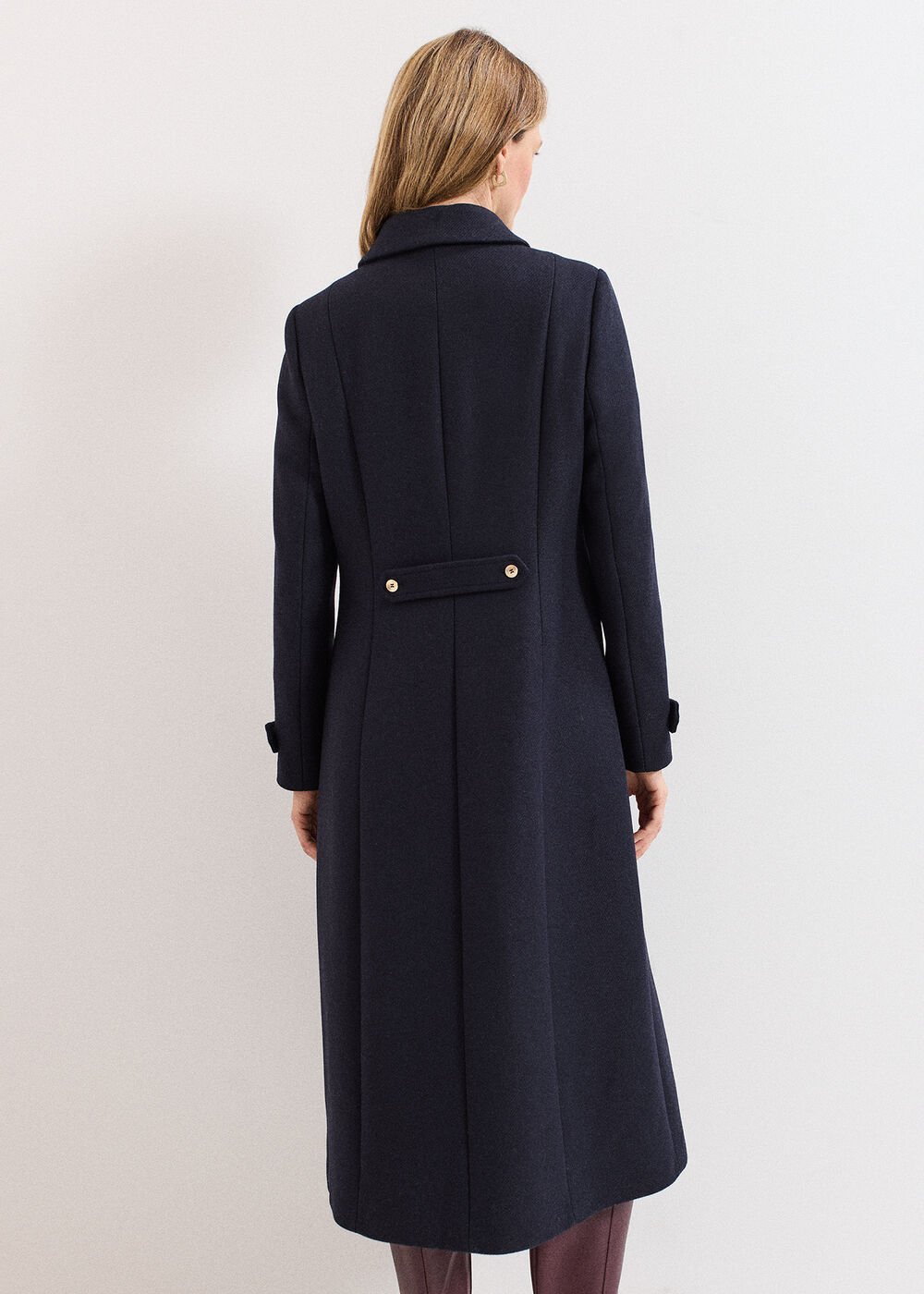 Aurelie Maxi Coat - Navy