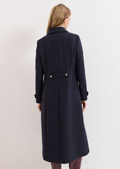 Aurelie Maxi Coat - Navy