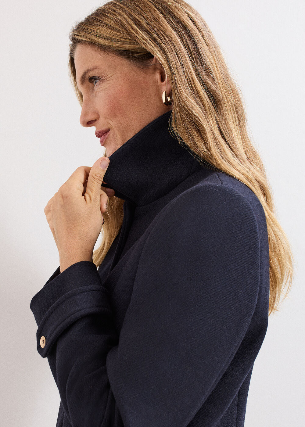 Aurelie Maxi Coat - Navy