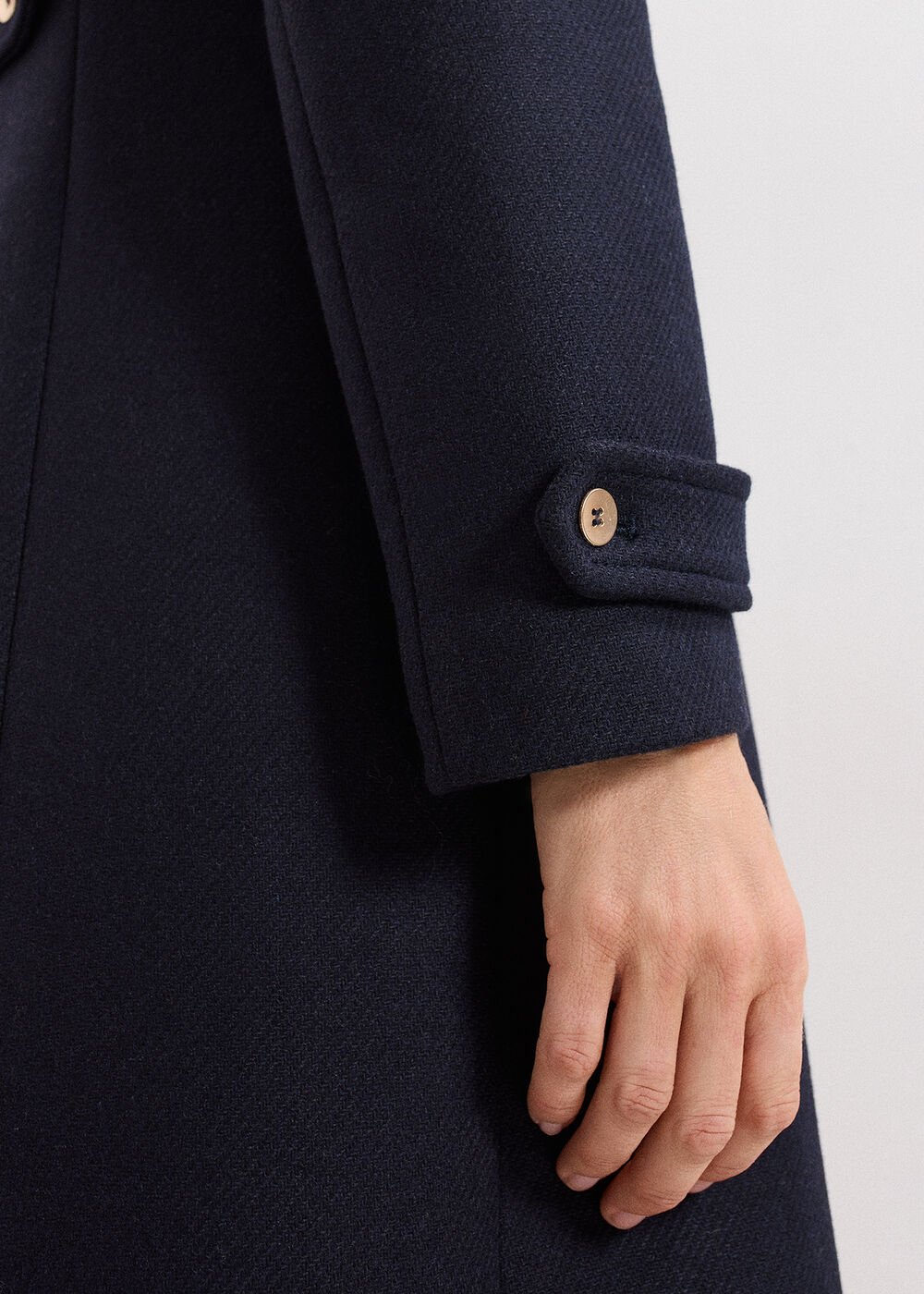 Aurelie Maxi Coat - Navy