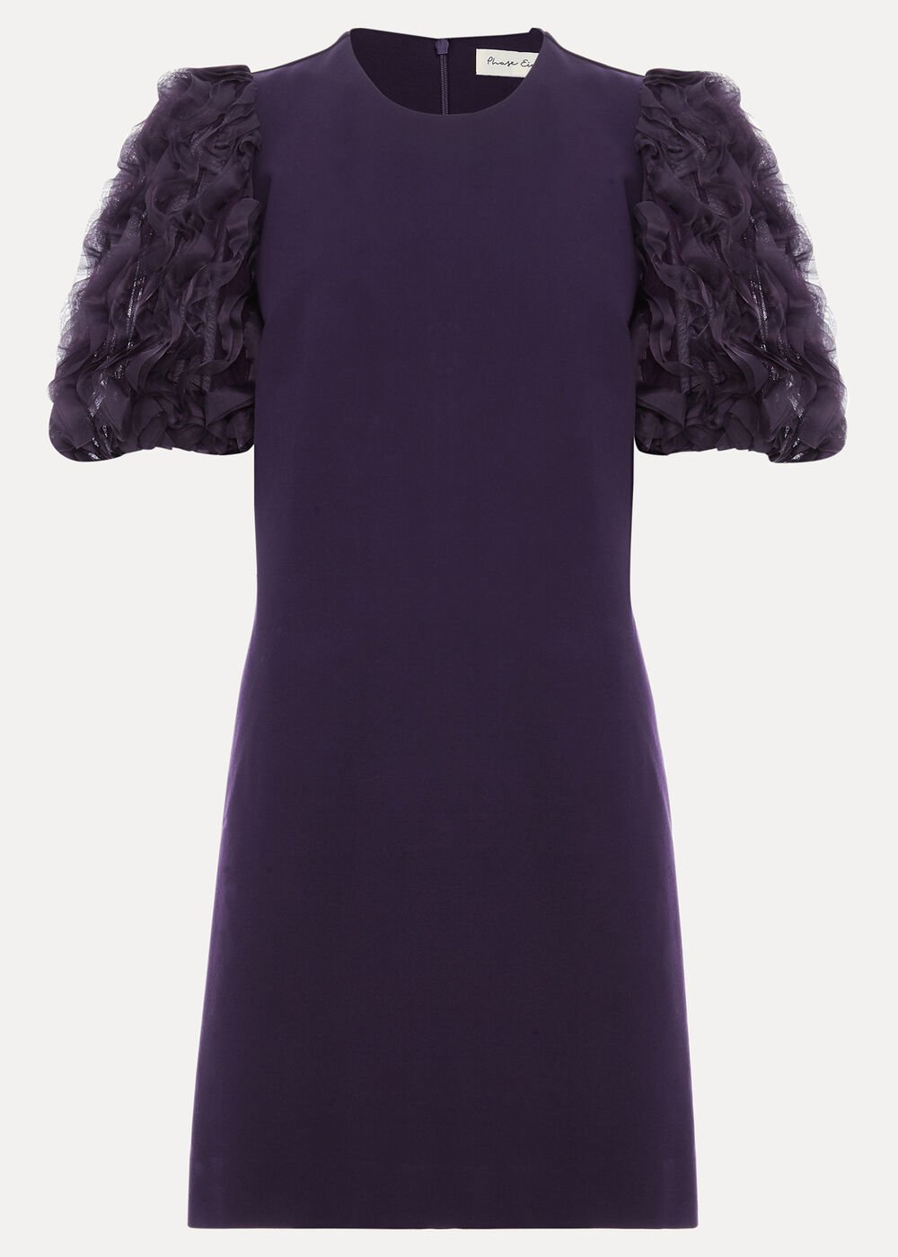 Aida Puff Sleeve Dress - Purple