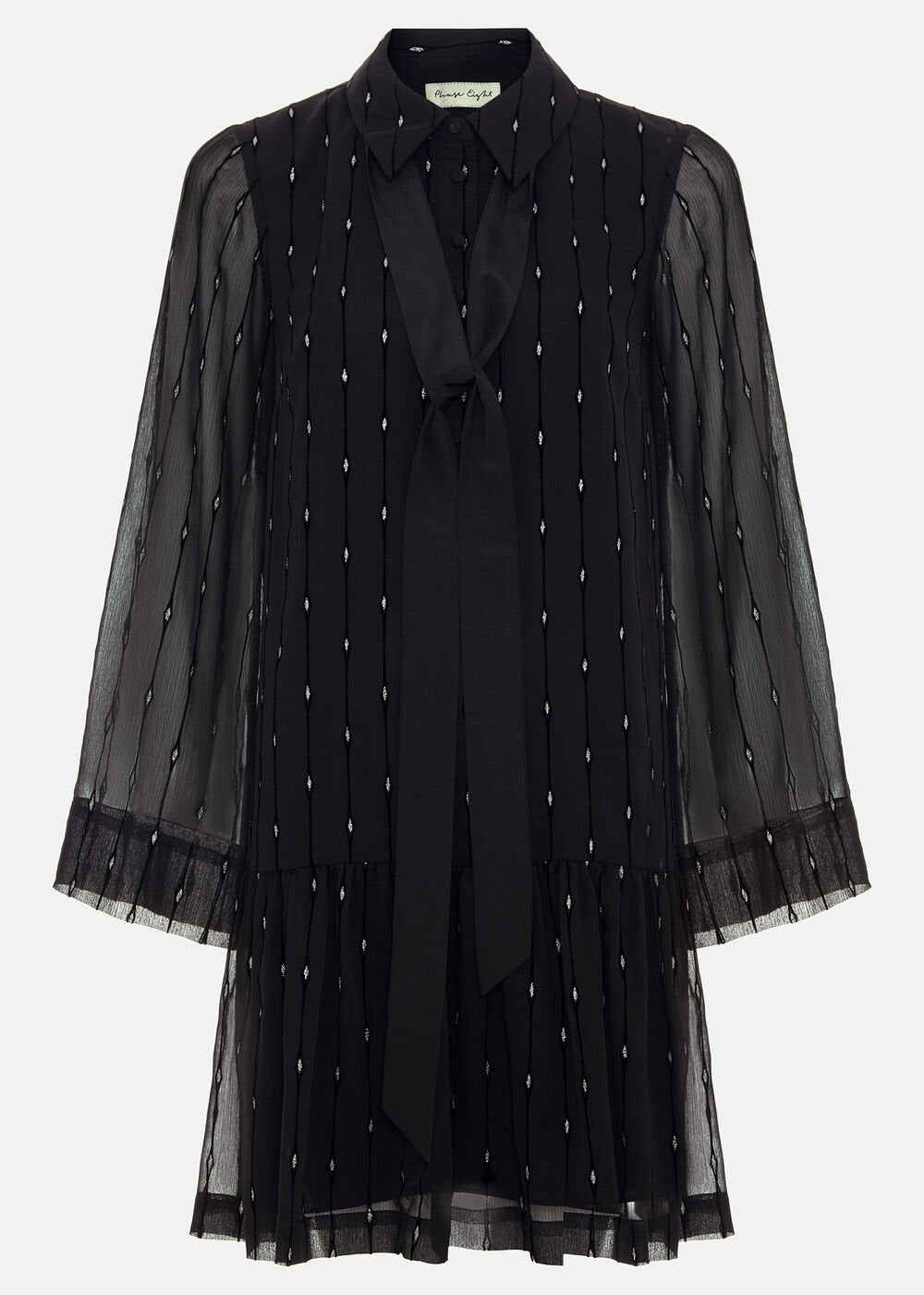 Tessa Glitter Dress - Black