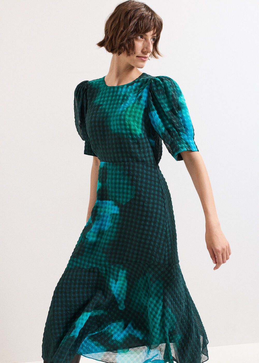 Petite Nancy Midi Dress - Green