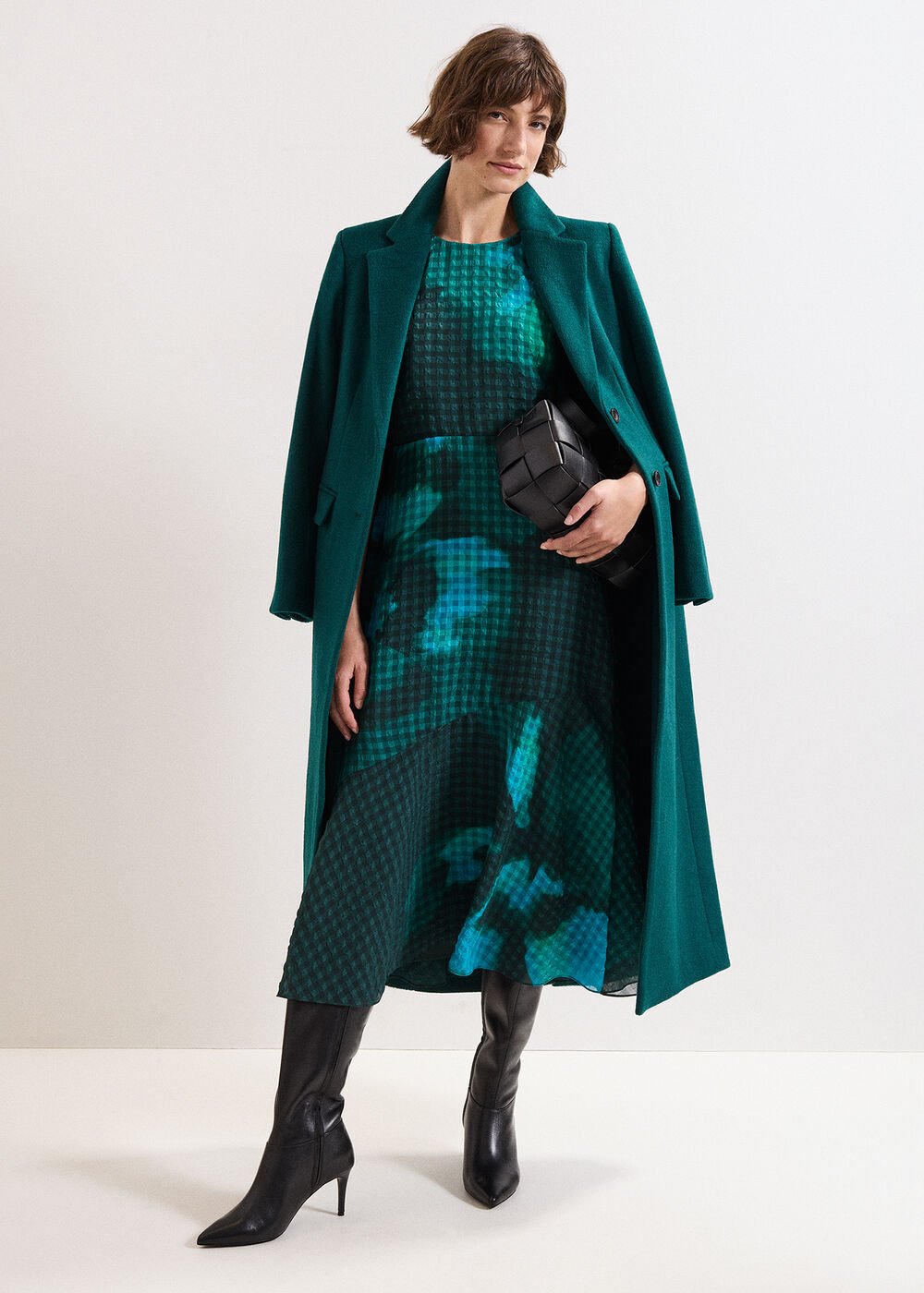 Petite Nancy Midi Dress - Green