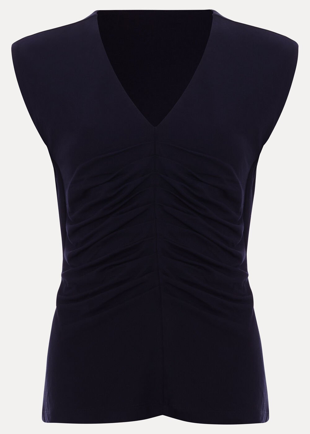 Taia V Neck Top - Navy