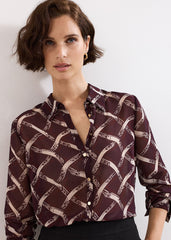 Cora Check Shirt - Burgundy