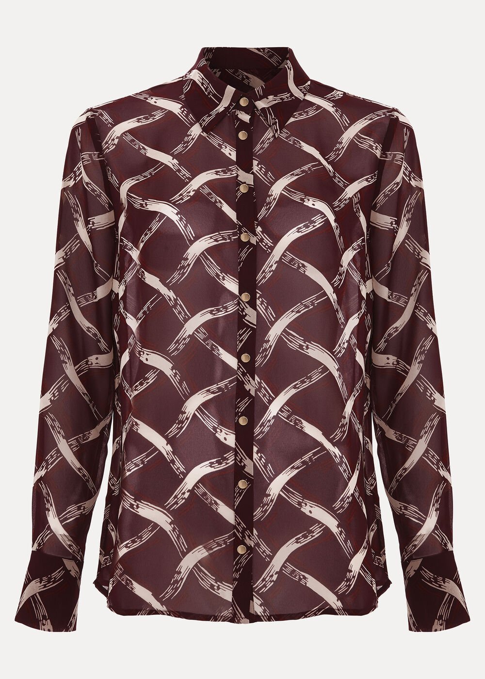 Cora Check Shirt - Burgundy