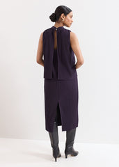 Gracie Ribbed Dress - Purple