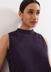 Gracie Ribbed Dress - Purple