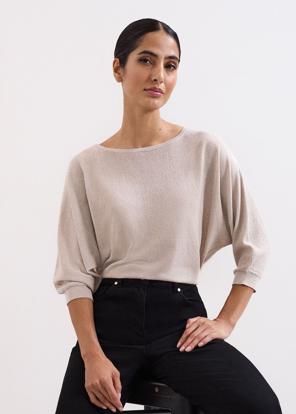 Sequin Cristine Knit - Gold