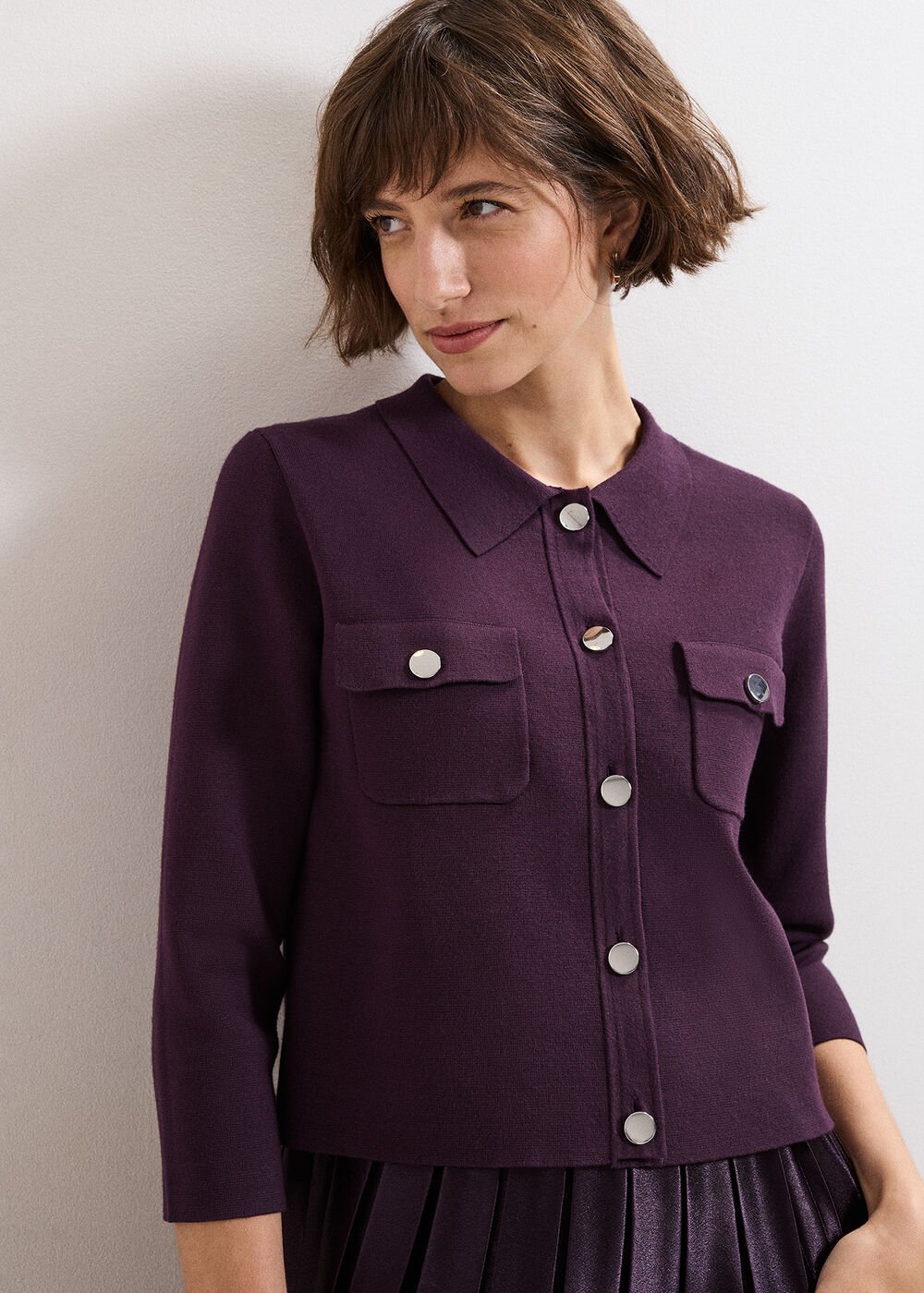 Penny Jacket Dress - Purple