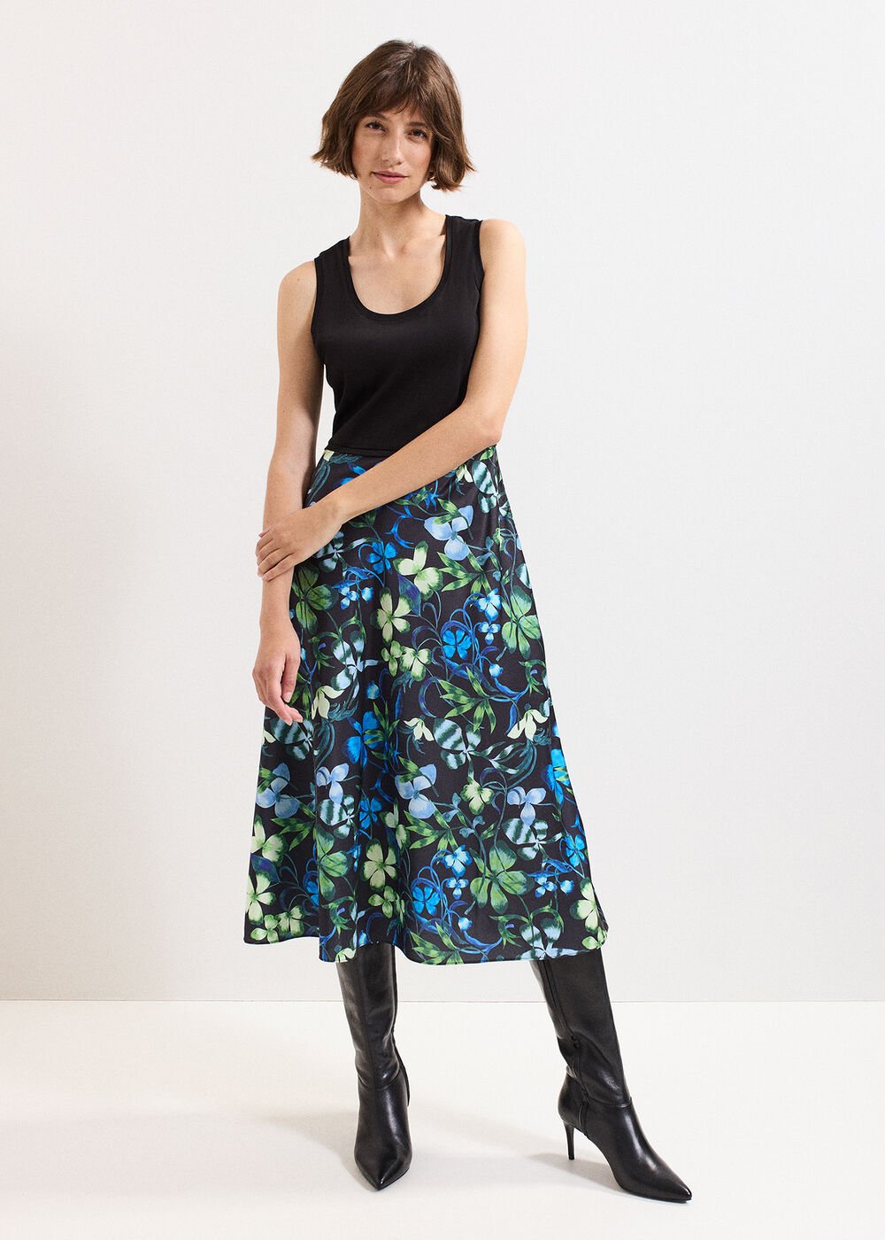 Izzy Jumper Dress - Black Multi