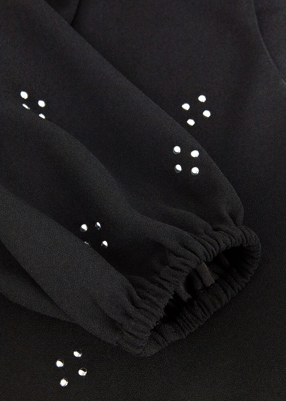 Luiza Hotfix Mini Dress - Black