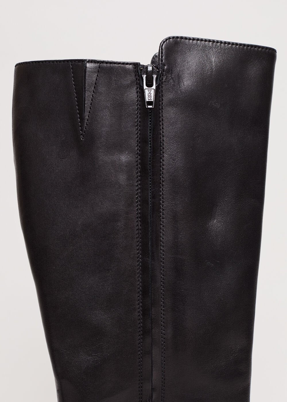 Leather Heeled Boots - Black
