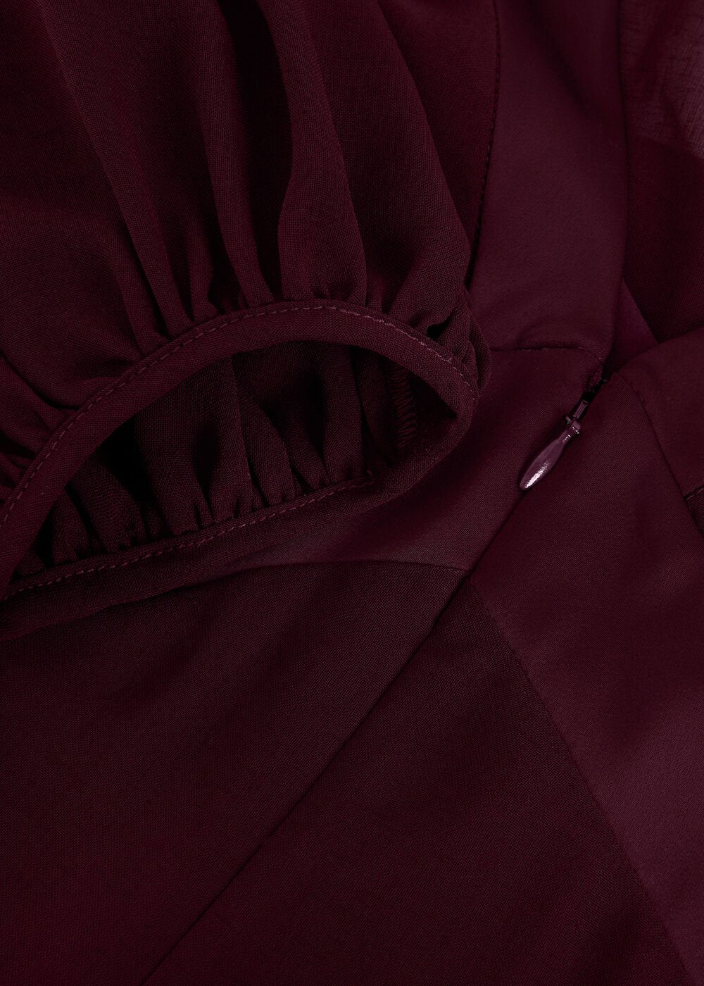 Vera Burgundy Dress - Burgundy