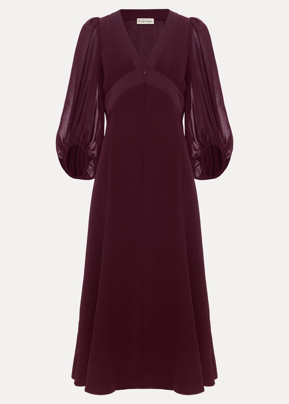 Vera Burgundy Dress - Burgundy