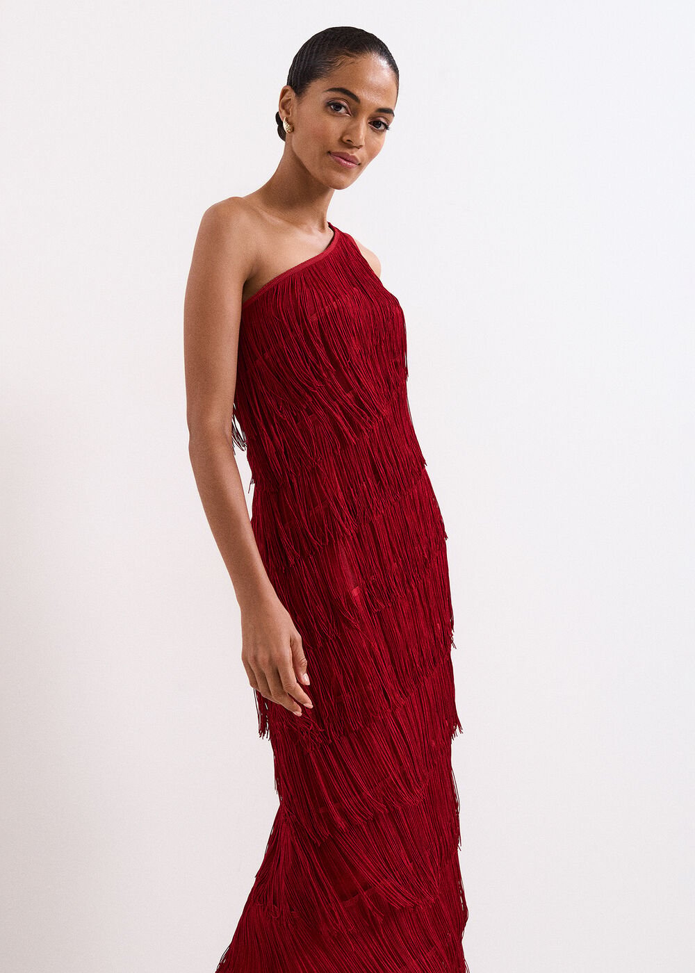 Otto Red Maxi dress - Dark Red