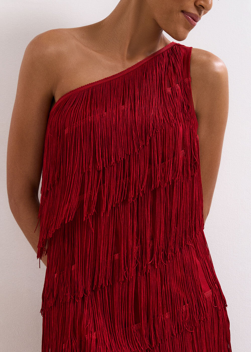 Otto Red Maxi dress - Dark Red