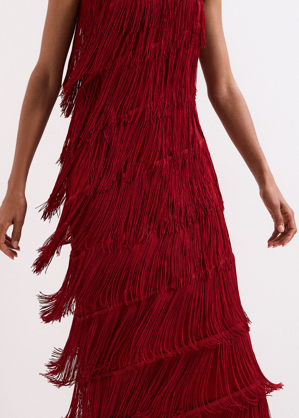 Otto Red Maxi dress - Dark Red