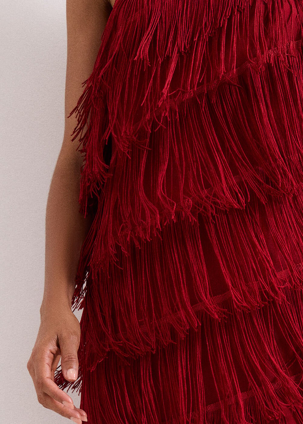 Otto Red Maxi dress - Dark Red