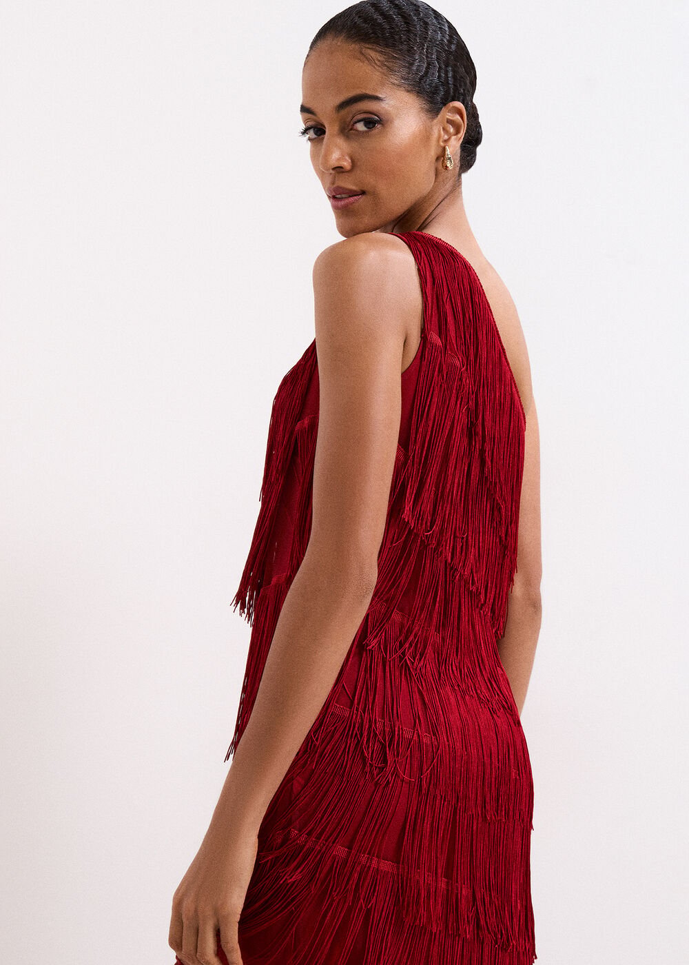 Otto Red Maxi dress - Dark Red
