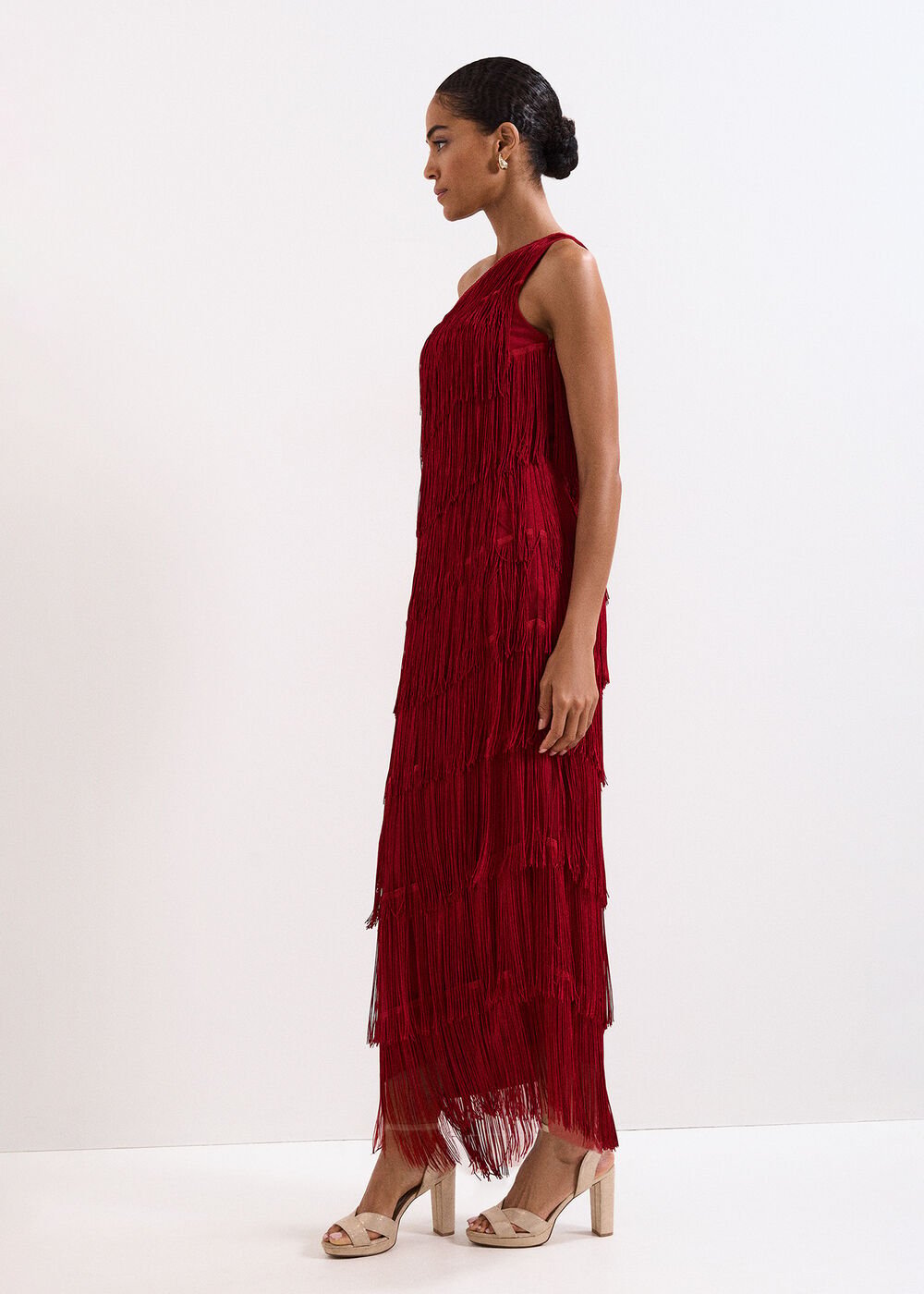 Otto Red Maxi dress - Dark Red