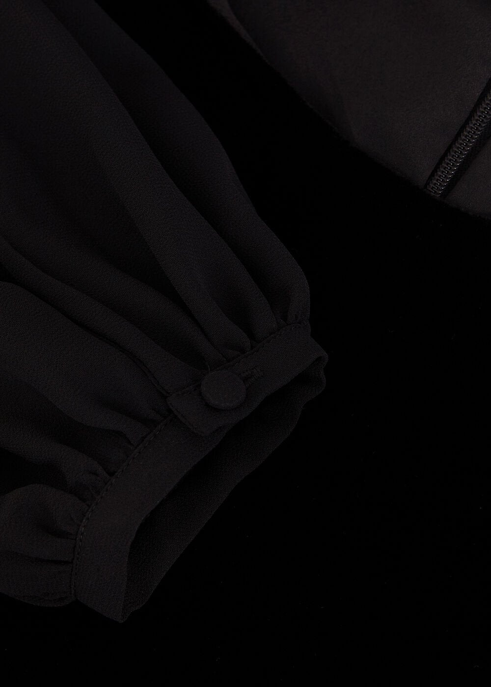 Velvet Swing Dress - Black
