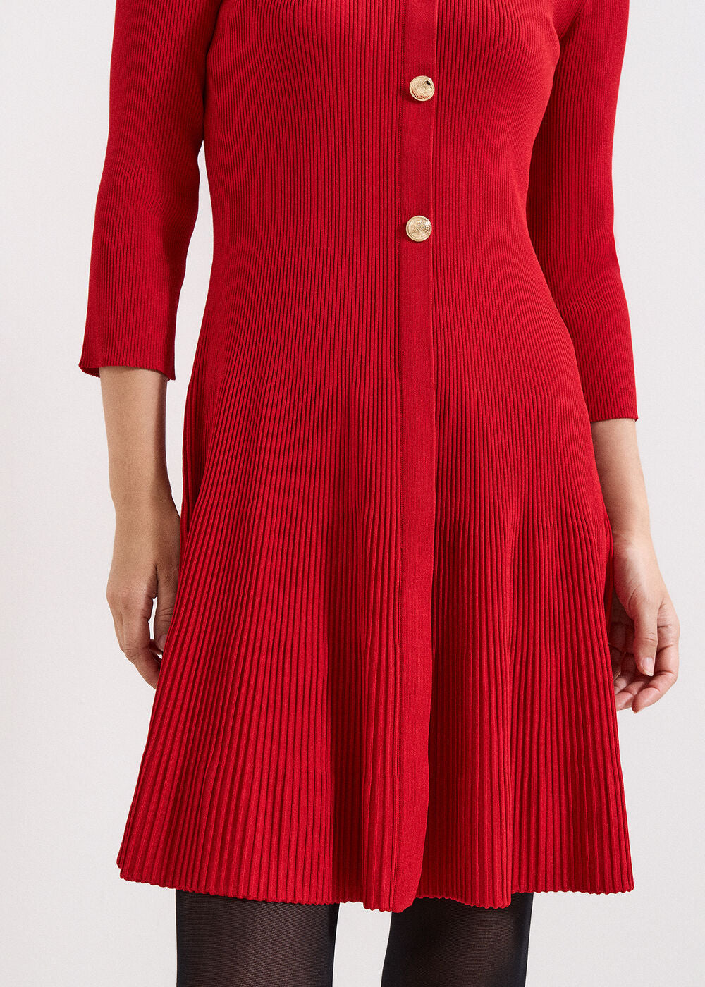 Rachel Swing Dress - Dark Red