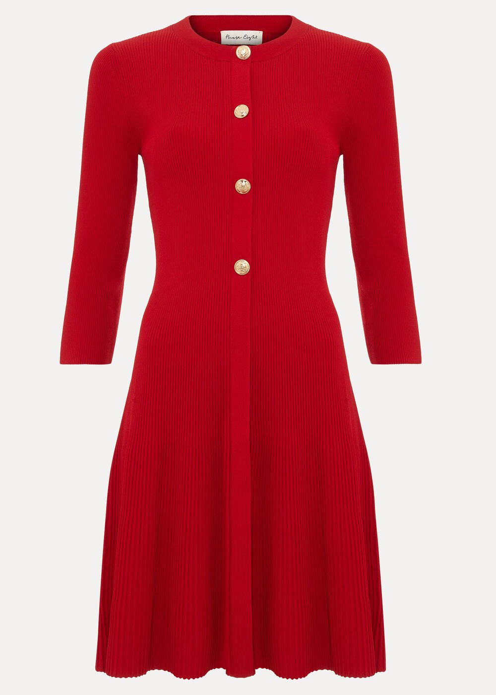 Rachel Swing Dress - Dark Red