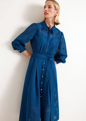 Natalie Midi Shirt Dress - Teal