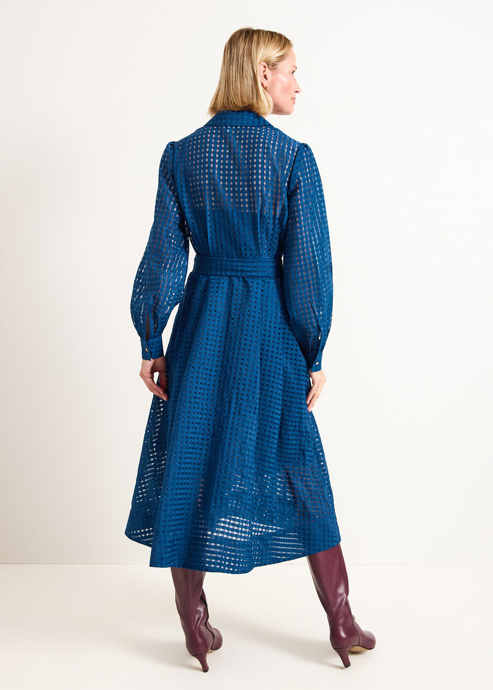 Natalie Midi Shirt Dress - Teal